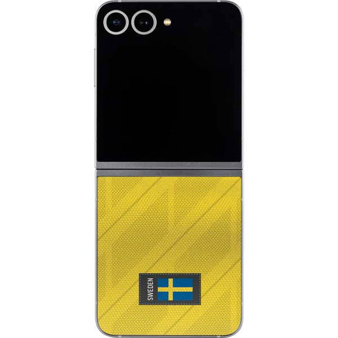 Sweden Soccer Flag Galaxy Z Flip6 Skin